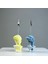 David Yellowish Blue Wave 2'li Not Tutucu Set 4