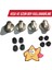 Universal Ankastre / Ocak Düğme Seti Inox 2