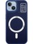 Apple iPhone 14 Kılıf Wireless Tacsafe Granada Ultra Koruma Sert Kapak Lacivert 1