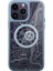 Apple iPhone 14 Pro Kılıf Wireless Tacsafe Magic Desen Ultra Koruma Sert Kapak Mavi 1