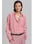 Kırmızı Çizgili Oversize Kadın Gömlek MG1688 1