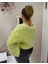Azra Moda Style Örme Yumoş Crop Hırka Kırçıllı Kadın 3