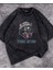 Yıkamalı You Bum Cat Baskılı Oversize Vintage Eskitme T-Shirt 2