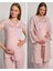 4905 Pembe Krinkel Sabahlıklı Lohusa 3 Lü Pijama Sabahlık 2