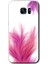 Samsung Galaxy S7 Edge Kılıf Hd Desen Baskılı Arka Kapak - Pembe Tüy 1