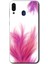 Samsung Galaxy M10 Kılıf Hd Desen Baskılı Arka Kapak - Pembe Tüy 1