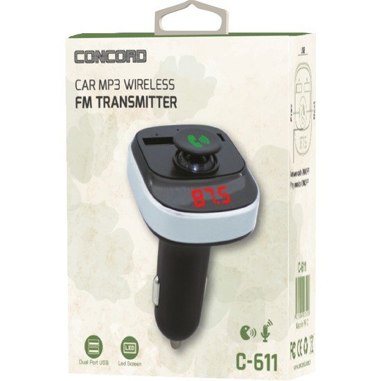 Concord C611 USB / Tf / Bt / Fm Transmitter Fiyatı