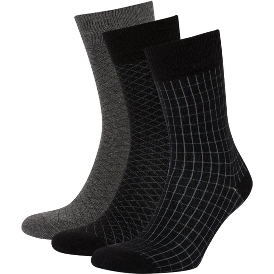 DeFacto Erkek Pamuklu 3'lü Soket Çorap R8081AZNS