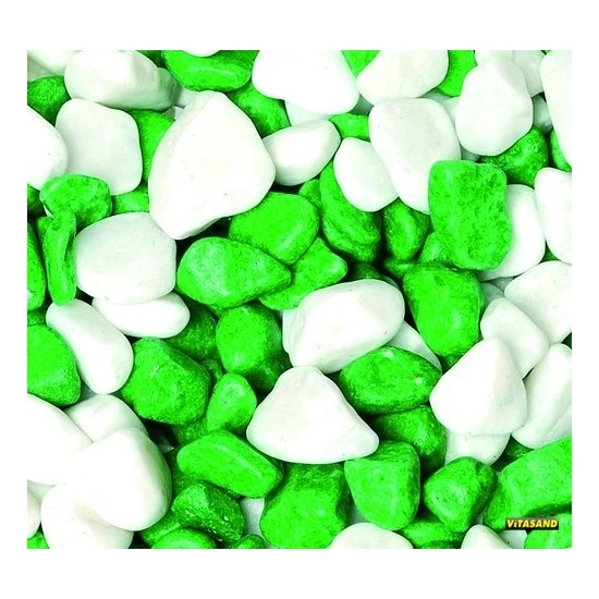 Vitasand REF-189 Yeşil Beyaz Fanus Çakılı 350 gr