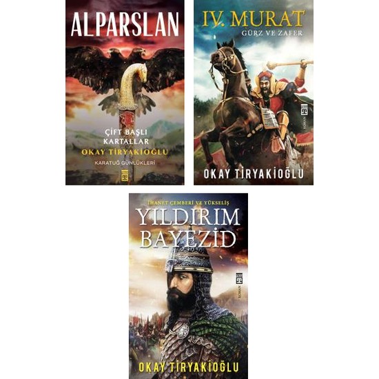 3'lü Tarihi Roman Seti - Alparslan - Iv. Murat - Yıldırım Kitabı