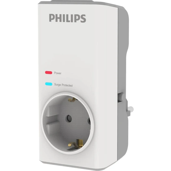 Philips CHP7010W Tekli Akım Koruma Priz 1140J Beyaz