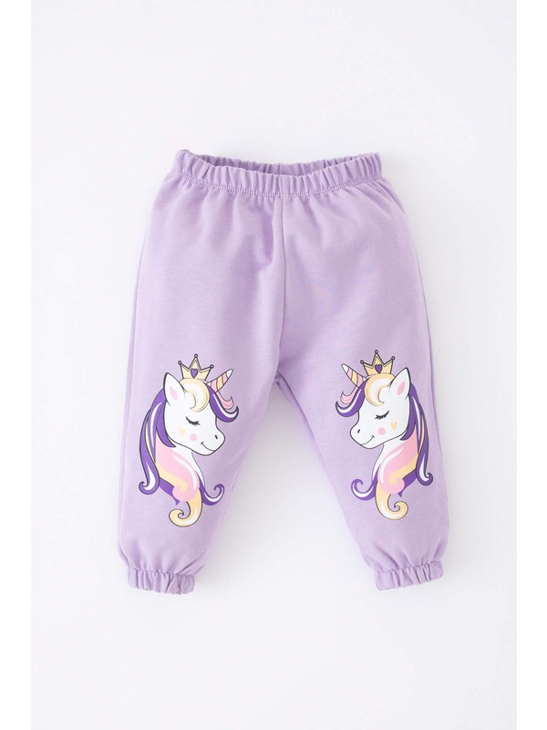 DeFacto Kız Bebek Unicorn Baskılı Eşofman Alt Z0878A222WN