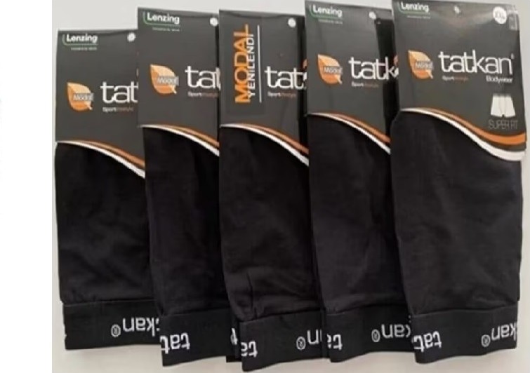 Tatkan Bodywear Tatkan Erkek 5'li Modal Penye (Likralı Esnek) Spor Kesim Slim Fit Boxer Külot (Kombin) görsel 6