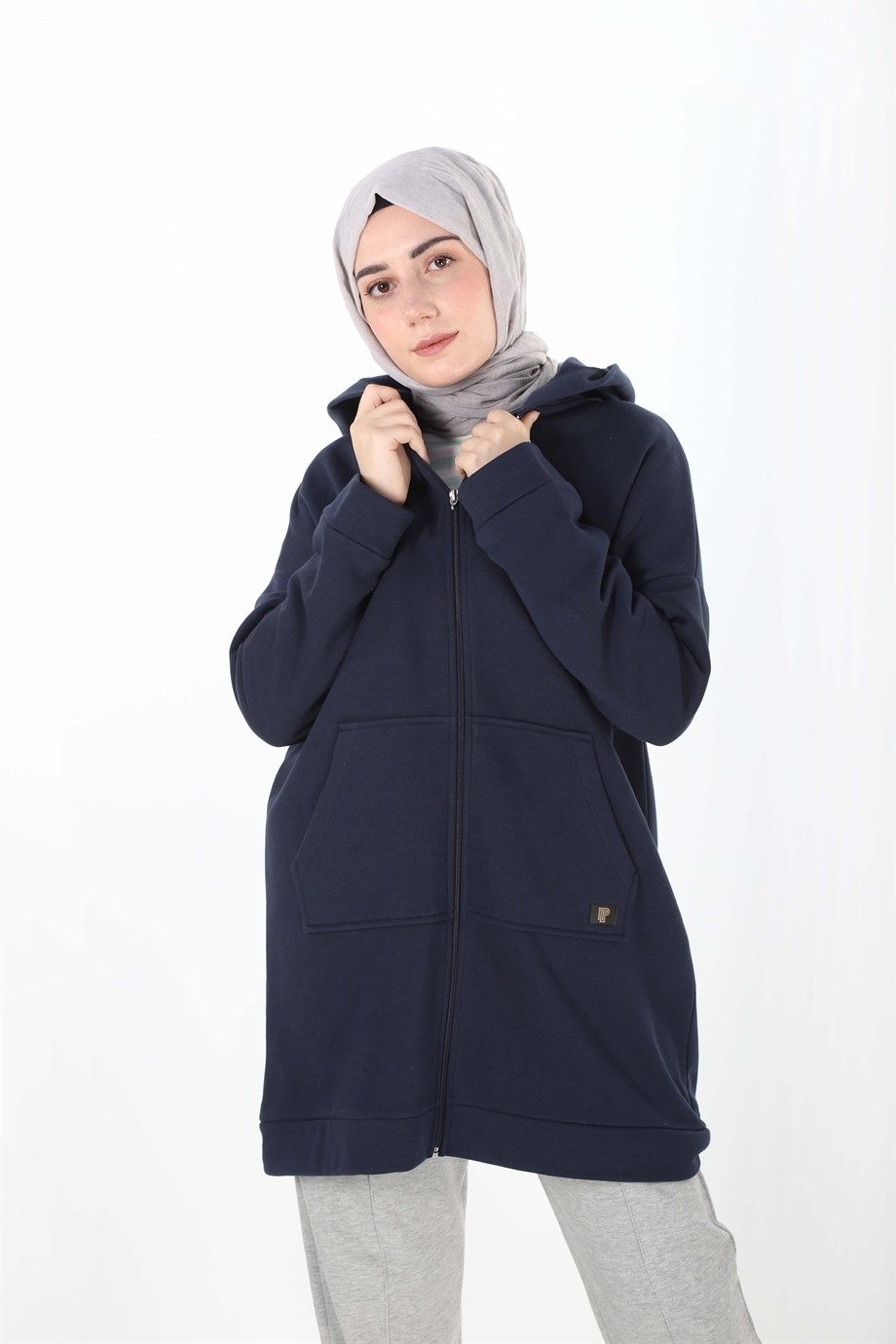 Plistre 1929_Fermuarlı Tesettür Sweatshirt
