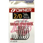 Owner 5177 Mosquito Hook Black Chrome Sinek Iğne No 2