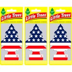 Little Trees Amerikan Bayraklı Vanilla Pride Asma Oto Kokusu 3 Adet Uzun Süreli Etki