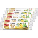 Koroplast Ekstra Güçlü Orta Boy Limon Kokulu Büzgülü Çöp Torbası 55X60CM - 15'li x 5 Adet Avantajlı