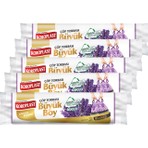 Koroplast Ekstra Güçlü Büyük Boy Lavanta Kokulu Büzgülü Çöp Torbası 65 x 70 cm - 10'lu x 5 Adet Avantajlı