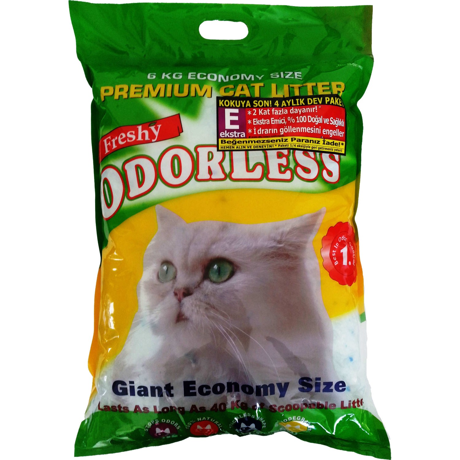 Freshy Odorless Cat Litter Regular Kristal Kalın Kedi Kumu 6 Fiyatı