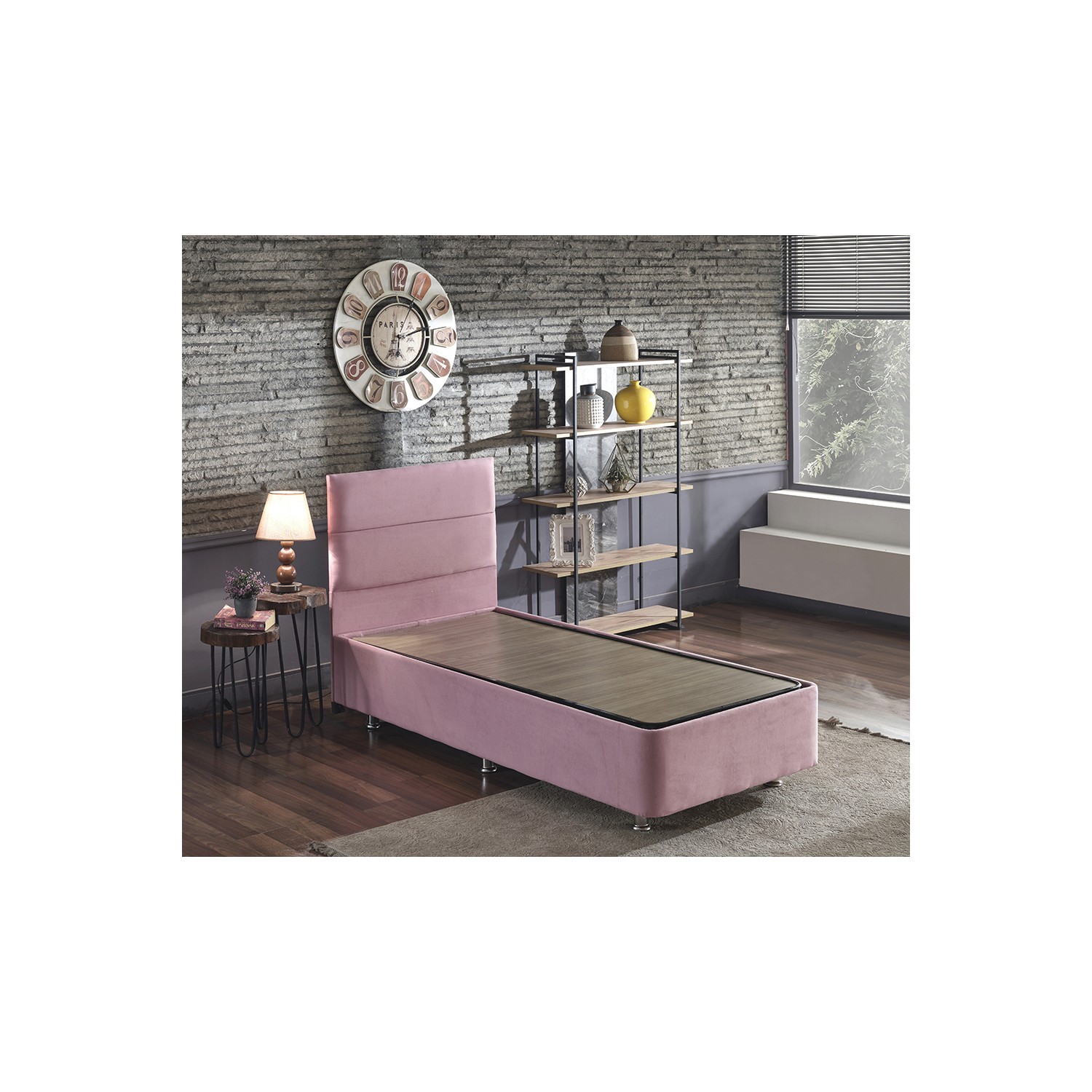 Niron Pinky Tek Kişilik 90 x 190 Cm Yatak Seti Pembe Niron Pinky Tek Kişilik 90 x 190 Cm Yatak Seti Pembe