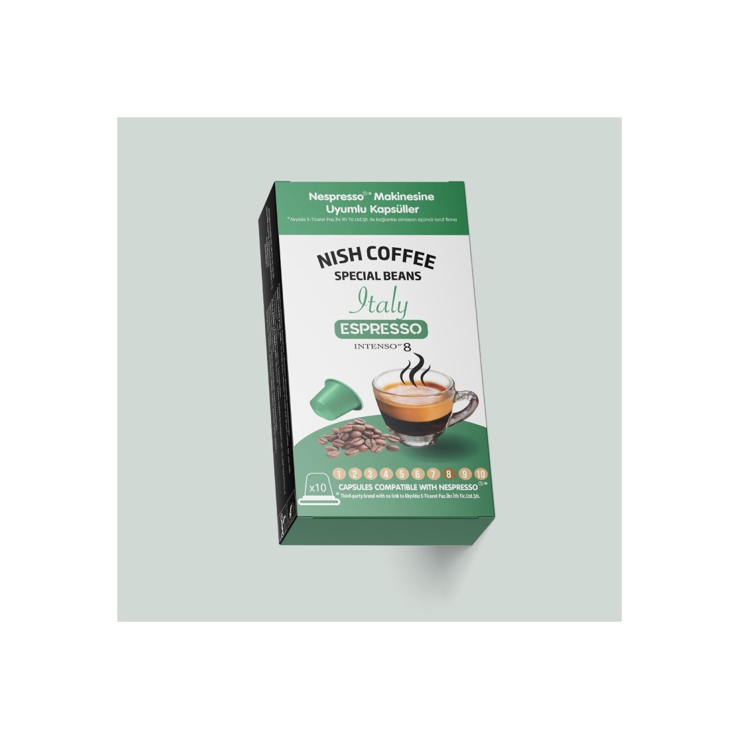 Nish Kahve Nish Nespresso Uyumlu Kapsül Kahve 8 Italy 10�lu Fiyatı