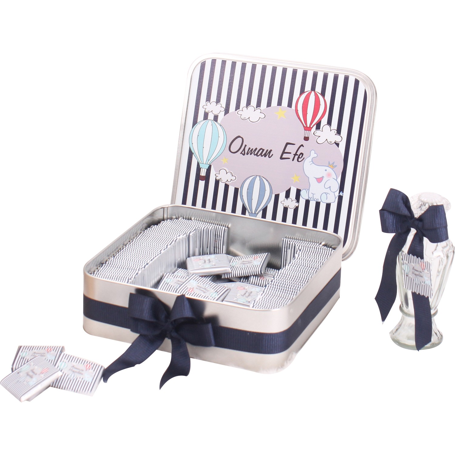 Pelit Valonia Metal Kutuda İsme Özel Filli Bebek