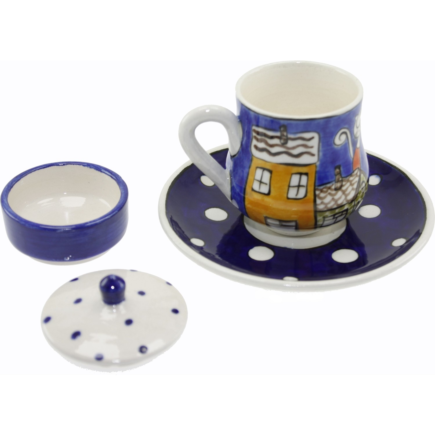 Otantik Çini Çatıcı Kedi Kahve Fincanı Lokumluk 3 x 4 cm Fiyatı