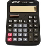 Homix Joinus JS-3003 Hesap Makinası 12 Hane Siyah