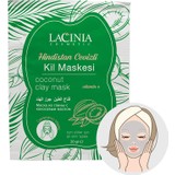 Lacinia Hindistan Cevizli Kil Maskesi (Tek Kullanımlık)