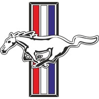 Sticker Fabrikası Mustang Sticker 9 x 8,5 cm Renkli