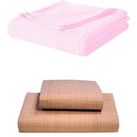 Alla Turca Çift Kişilik Lüx Pike Seti Pembe - S.Kahve