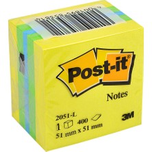 Post-It Post-it® Yapışkanlı Not Kağıdı 400 Yaprak Mini Küp - Sari Tonları (51,8 x 51,8mm)