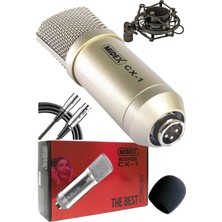 Midex CX1 Full Set Condenser Mikrofon Phantom + Stand + Filtre