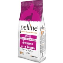 Petline Natural Premium Kısırlaştırılmış Kedi Maması 1,5 kg