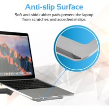 Promate Deskmate-3 Laptop Standı Ayarlanabilir Alüminyum Kaymaz