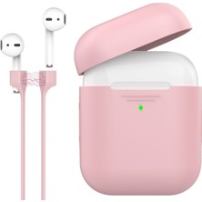 Promate Podkit AirPods Kılıfı Silikon ve Kulaklık Boyun Askı Aparatı İkili Set