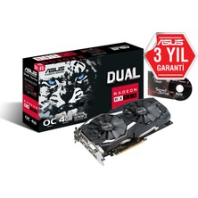 ASUS AMD DUAL-RX580-O4G 4GB 256Bit GDDR5 PCI-E 3.0 Ekran Kartı