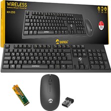 Everest KM-2510 Kablosuz Q Multimedia Klavye + Mouse Set Siyah