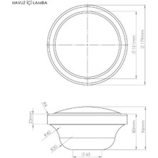 Tenda  Par 56 LED Havuz Ampulü 30 W Beyaz