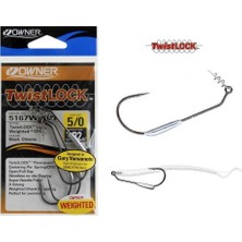Owner 5167W Weighted Twistlock Light Black Chrome Iğne No 4/0