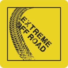 Sticker Fabrikası Extreme Off Road Offroad Sticker  11 x 11 cm Renkli