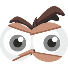 Sticker Fabrikası Bagajdan Camdan Bakan Patlak Göz Oto Sticker  10 x 8 cm Renkli