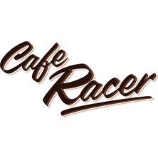Sticker Fabrikası Cefe Racer Sticker  10 x 5 cm Renkli