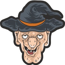 Sticker Fabrikası Gargamel Sticker  9 x 9 cm Renkli