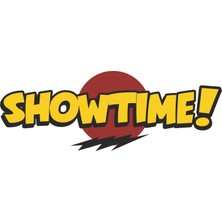 Sticker Fabrikası Show Time Şov Zamanı Sticker  18 x 6 cm Renkli
