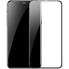 Case 4U Apple iPhone 11 Cam Ekran Koruyucu Tam Kaplayan 5D Siyah