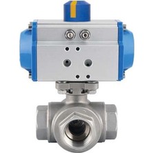 Motion Pnömatik, 3 Yollu Paslanmaz Aktüatörlü Vana 3/4"