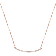 Glorria Gümüş Çizgi Kolye