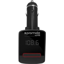 Promate Ezfm FM Transmitter Uzaktan Kumandalı USB Şarj Çıkışlı Premium