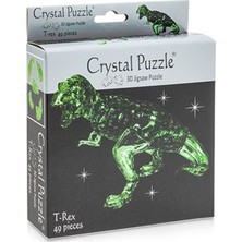 Crystal Puzzle  T-Rex Yeşil Orta Boy 3D Maket